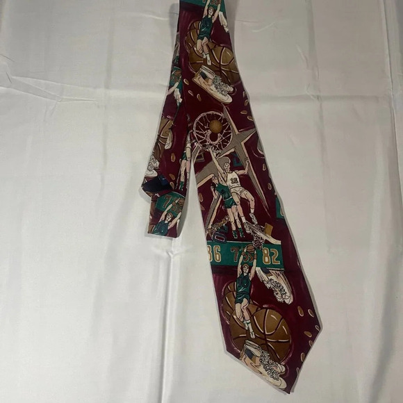 Vintage JT Beckett Basketball Tie - Picture 2 of 4